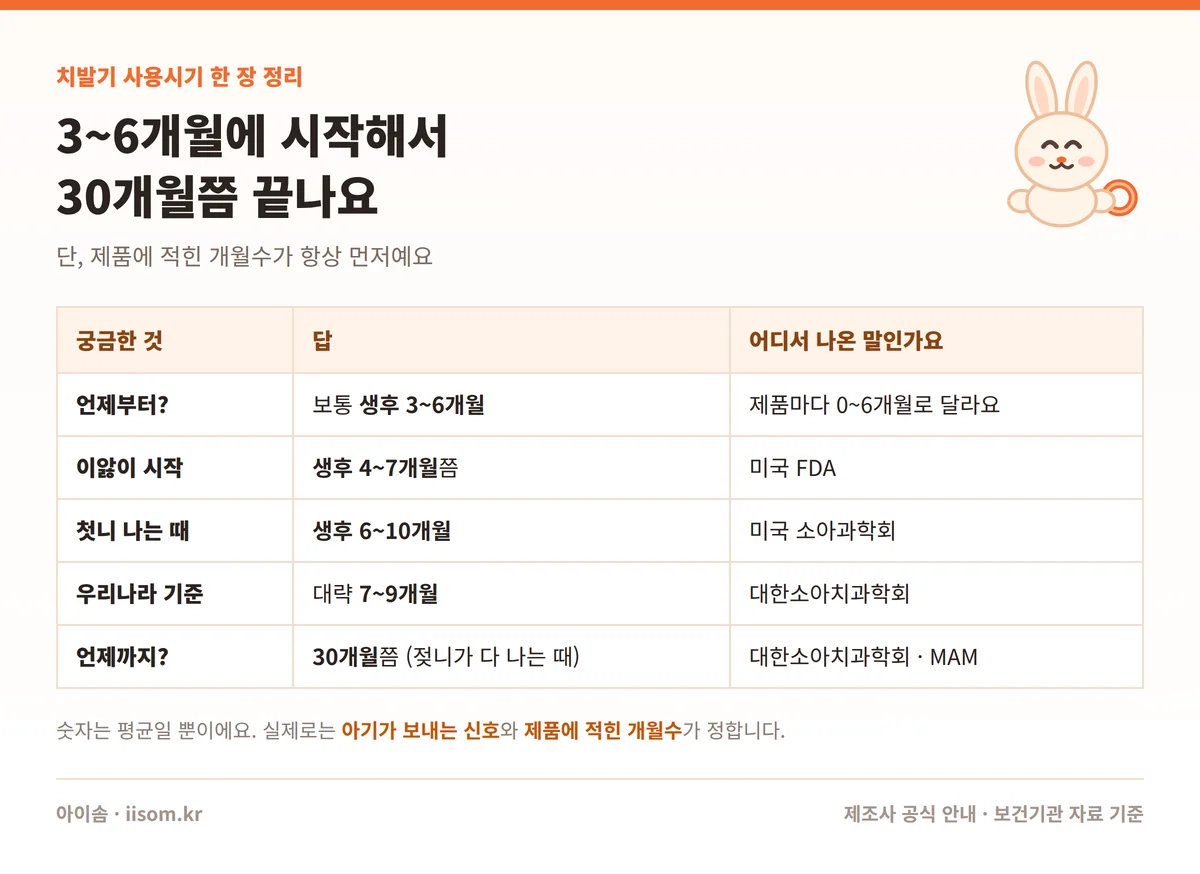 치발기 사용시기 한눈에 요약