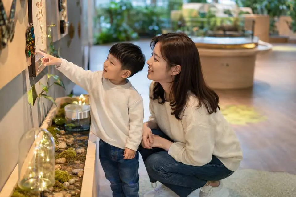 전주자연생태관의 생태 체험을 설명하는 연출 이미지